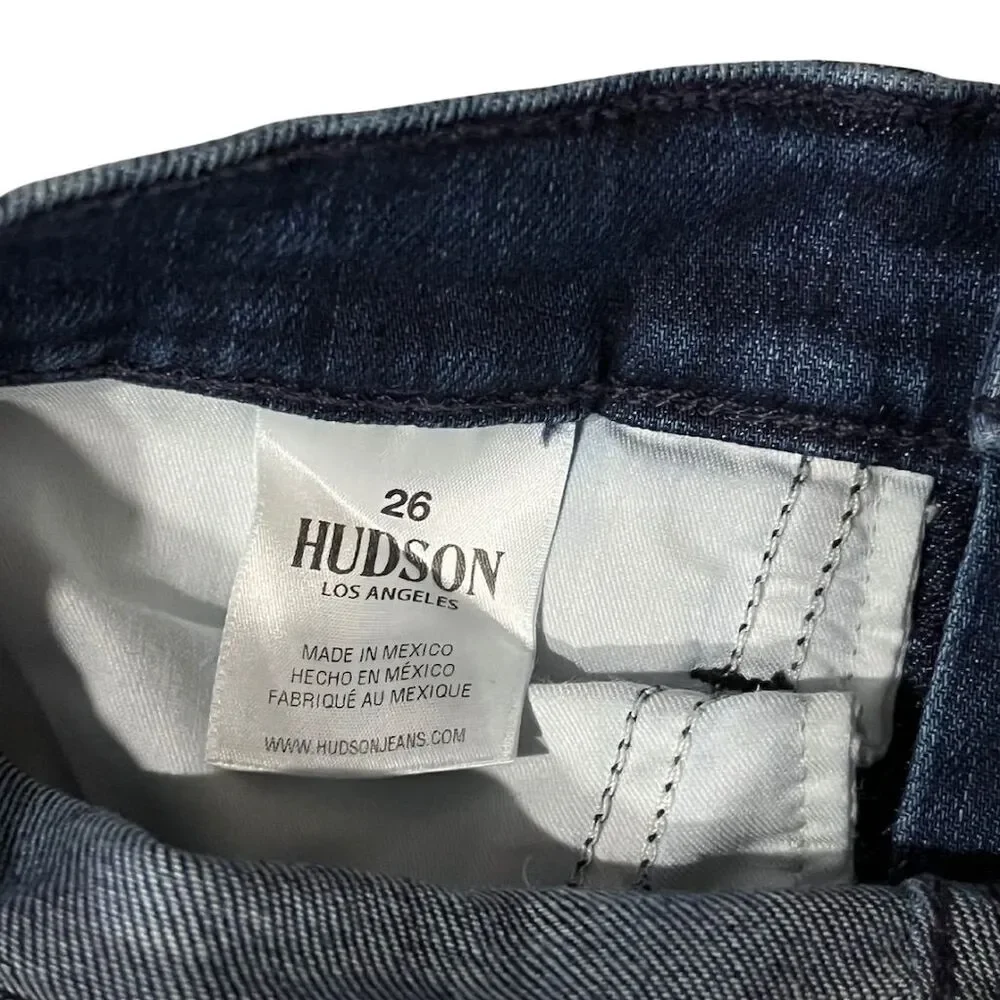 Hudson Skinny Jeans Size 26 Blue High Rise Denim - Picture 5 of 8